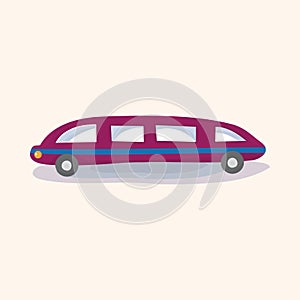 Transportation limo theme elements vector,eps