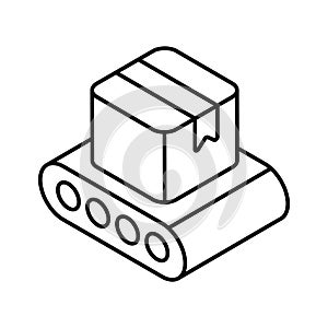 Transportation of product via conveyor, manufacturing process