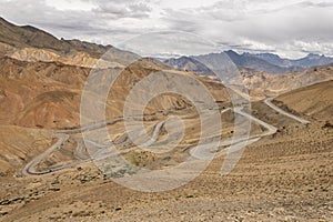 Transportation in remote area at Lamayuru moonland, Ladakh, Jammu Kashmir, India