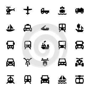 Transportation Vector Icons 1