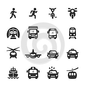 Transportation and vehicles icon set 5, vector eps 10