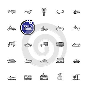 Transportation and Vehicles icons