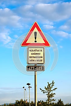 Transportation warning