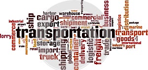 Transportation word cloud