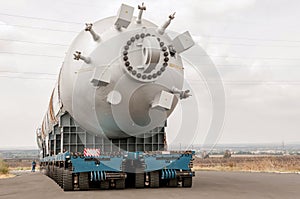 Transporting mega installation to refinery