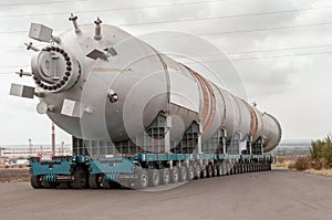Transporting mega installation to refinery