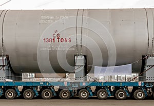 Transporting mega installation to refinery