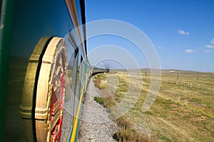 Transsiberian (transmongolian) train