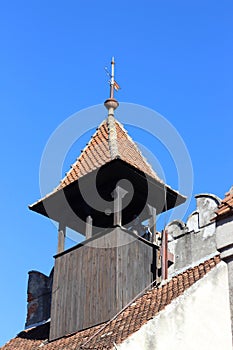 Transylvania Heart of Transylvania tiled roof History of Count Dracula old vampire Romania Transylvania houses street Bran Castle