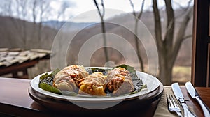 Transylvanian Cabbage Rolls amidst Romanian Foothills