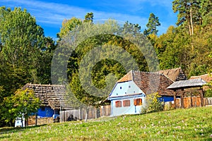 Transylvanian houses and culture,Astra Ethnographic Museum in Sibiu,Romania