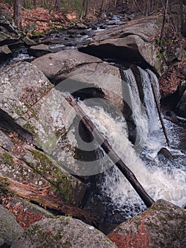 Trap Falls in Ashby Massachusetts on a spring morning