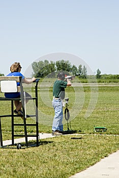 Trap shooting photo