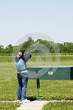 Trap shooting photo