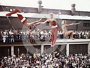 Circus Daredevils Perform at 1978 ChicagoFest