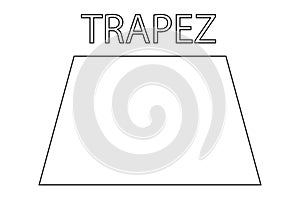 Trapezoid coloring and the word trapezoid on Deutch