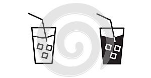Trappe thin line vector icon set photo