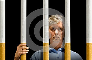 Trapped by cigarettes nicotine addiction prison