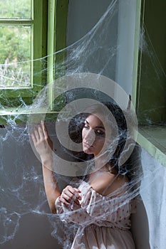 Trapped in spiderwebs