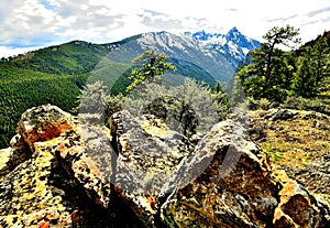 Trapper Peak, Bitterroot Mountains, Montana. photo