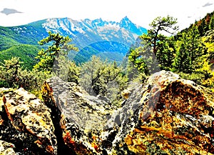 Trapper Peak, Bitterroot Mountains, Montana. photo