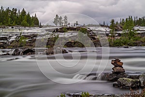 Trappstegsforsen, unique, wide rapids in Sweden