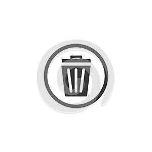 Trash basket icon