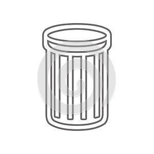 Trash bin icon. Element of web for mobile concept and web apps icon. Outline, thin line icon for website design and development,