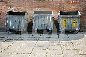 Trash bins photo