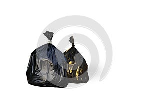 Trash black garbage bag