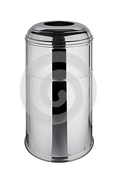 Trash can 45 liters polished stainless steel