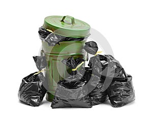 Trash Can and Bags