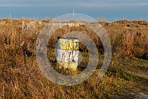 Trash Can on the Beach