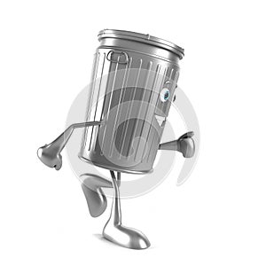 Trash can character