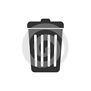 Trash Can Icon Logo Template Illustration Design. Vector EPS 10