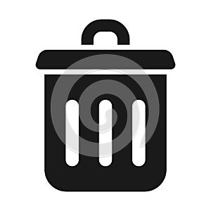 Trash can icon. Trash bin vector illustration