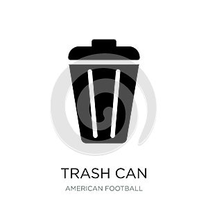 trash can icon in trendy design style. trash can icon isolated on white background. trash can vector icon simple and modern flat