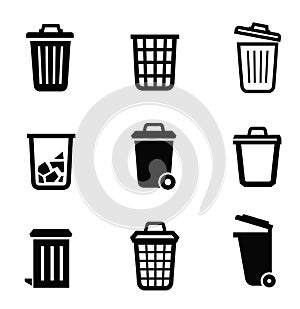 Trash can icon photo