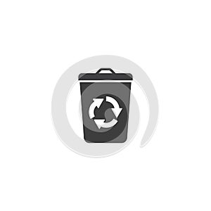 trash can icon vector design template