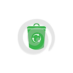 trash can icon vector design template