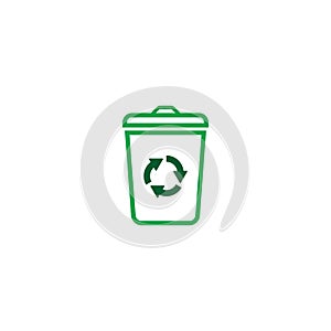 trash can icon vector design template