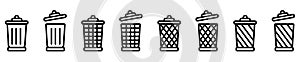 trash can open icon Vector illustration design