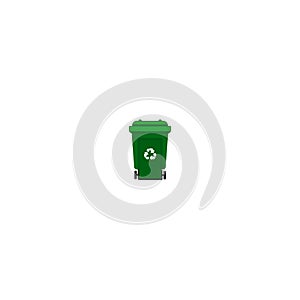 Trash can sign icon. Vector illustration eps 10