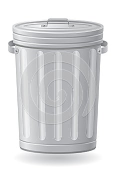 Trash can vector illustration