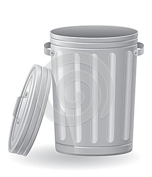 Trash can vector illustration