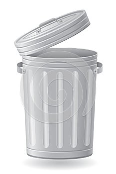 Trash can vector illustration