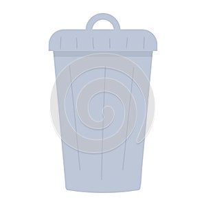 Trash can waste cleaning isolated design icon