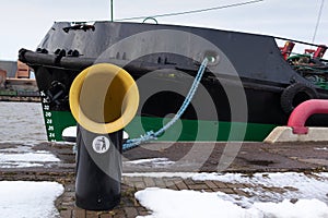 Trash in the form of a ship's chimney