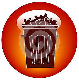 Trash icon or button