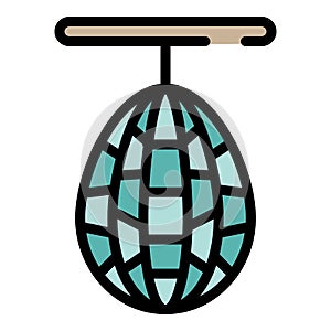 Trash net icon color outline vector